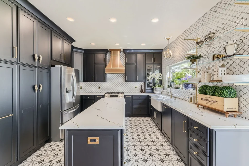 Open Shelving vs. Upper Cabinets